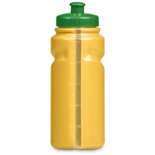 Altitude Fanflare Plastic Water Bottle Yellow Green Visistripe